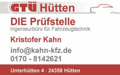 Kahn - GTÜ Prüfstelle Hütten